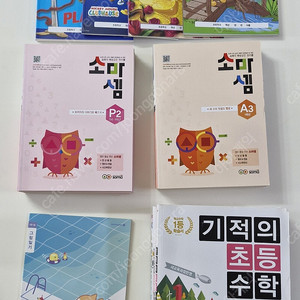 소마셈 A,P, 기적의초등수학, 센,팩토 등 문제집