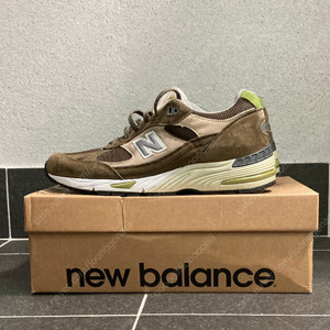 뉴발란스 991 브라운 탄 그린 - 품명 m991OLB
