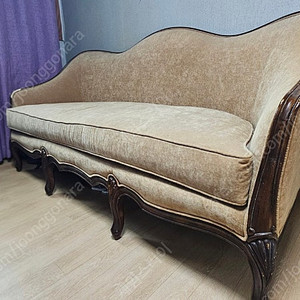 수입 원단 페브릭 3인용 엔틱 프렌치 소파