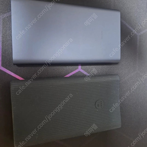 샤오미 보조배터리 10000mah 2개 (미사용+사용)