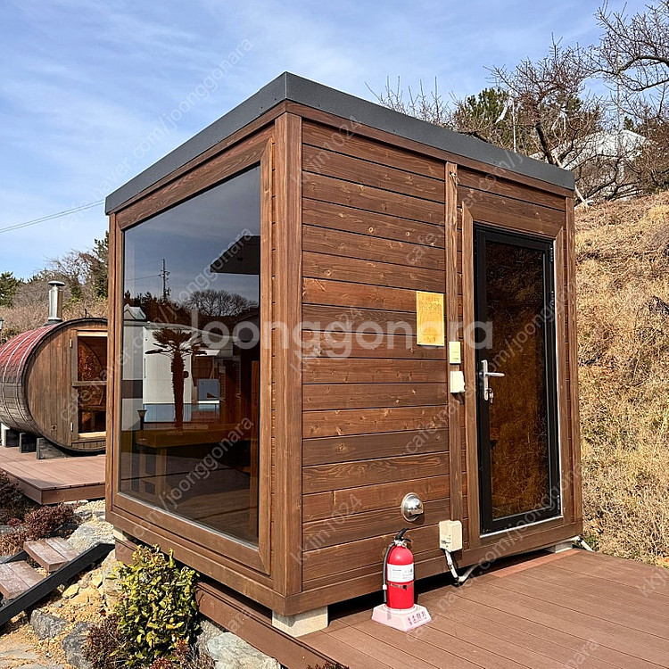 핀란드사우나 _ 천연습식 배럴 이동식 홈사우나 가정용찜...--0