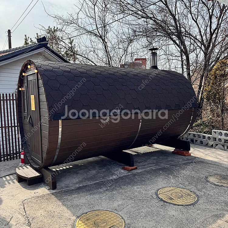 핀란드사우나 _ 천연습식 배럴 이동식 홈사우나 가정용찜...--1