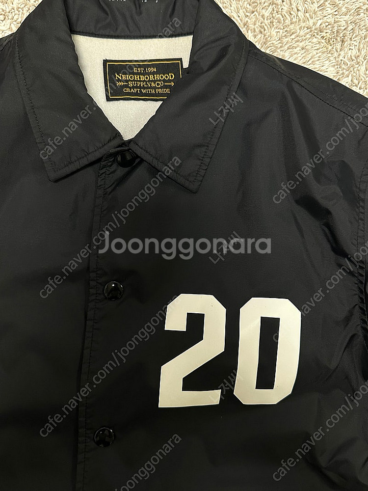 네이버후드 20주년 코치자켓 블랙 S--1