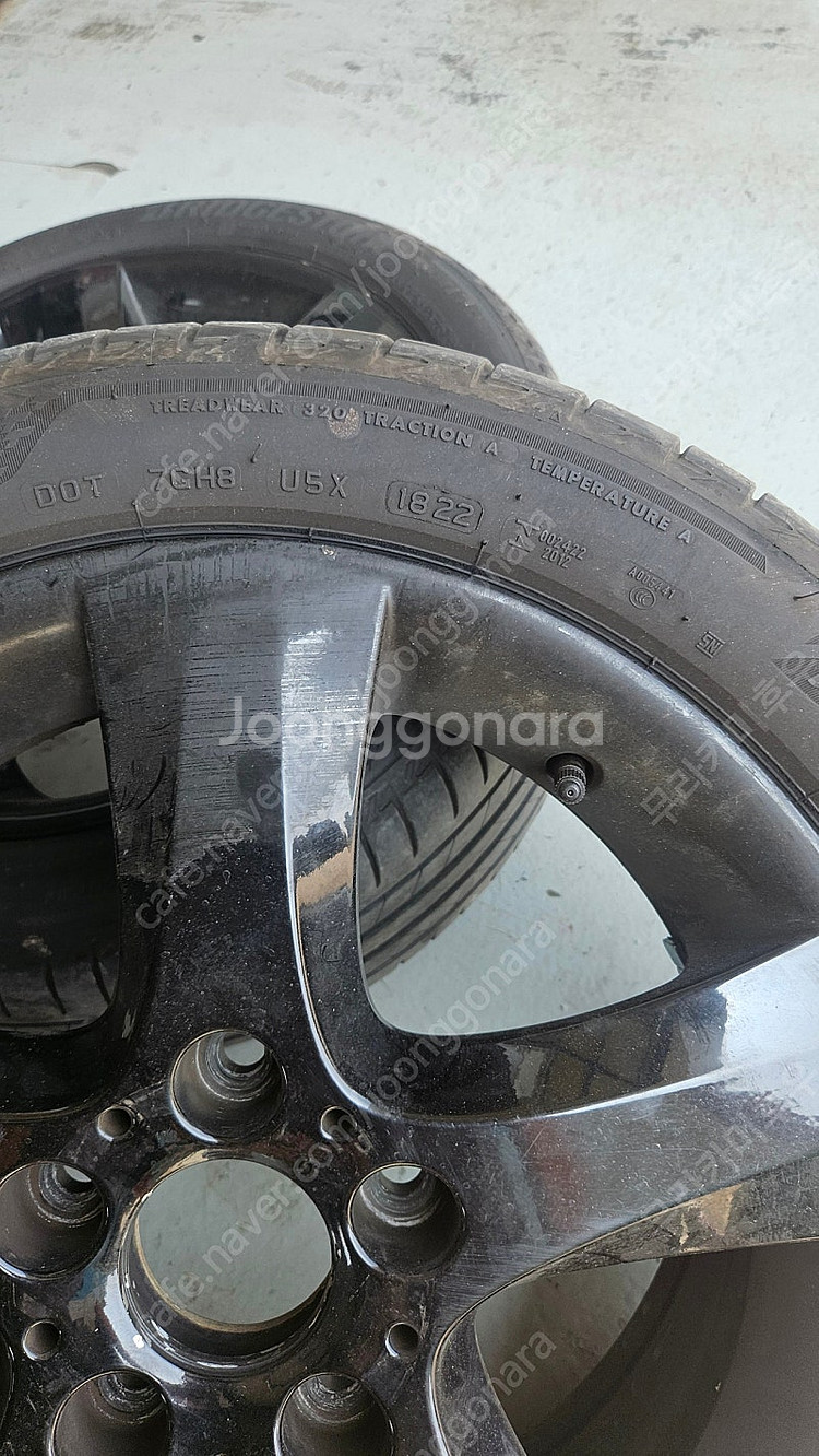 bmw 포터용17인치 휠+ 브릿지스톤 투란자 225 4...--1