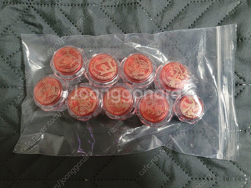 게이머핑거 빨강투명스크류 팝니다--3