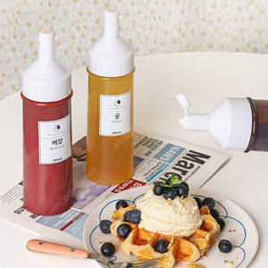 꿀통 시럽 병 소스통 마요네즈 케찹통 350ml 12개 일괄