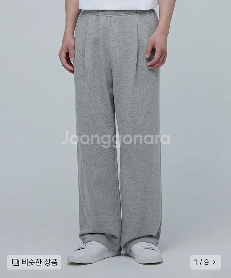 [새상품] 무탠다드 원 턱 와이드 라운지 스웨트 팬츠 ...--0