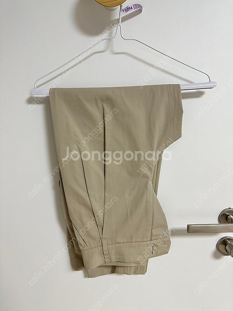 한섬 sjsj 테이퍼드 면바지--9