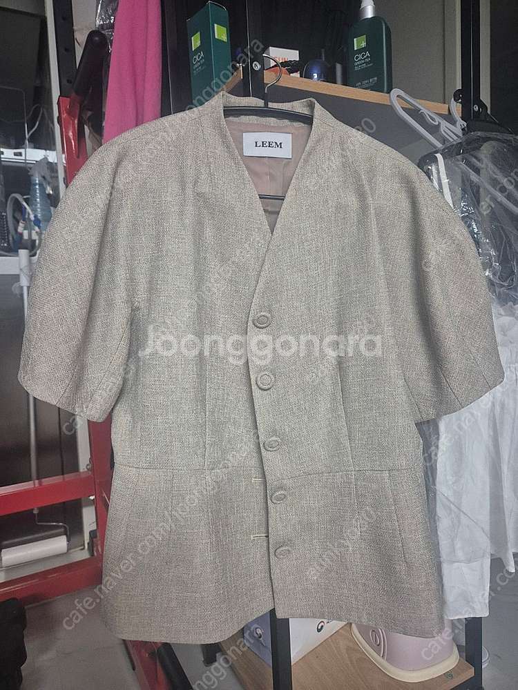 반팔 트위드자켓 라밤바룸 랑방 타임 한섬--1