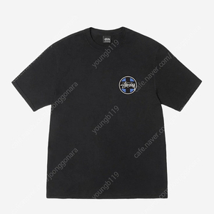 Stussy Cross Dot Pigment Dyed T-Shirts Black L