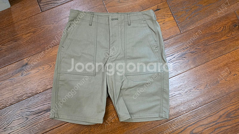 웨어하우스 헤링본 퍼티그 쇼츠 1218 반바지--0