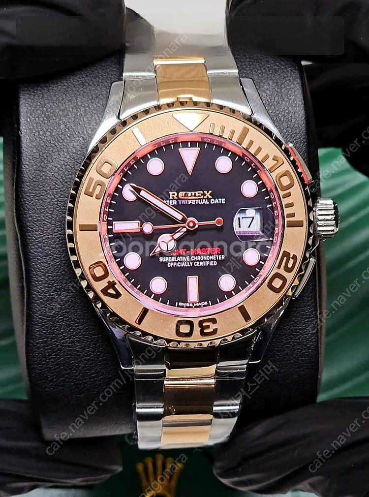 갤럭시워치4 클래식 42mm R사 요트마스터 로즈골드콤...--2
