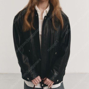 던스트 빈티지 레더 블루종 자켓 s dunst
