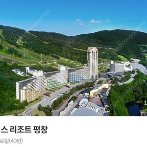 휘닉스리조트평창(40평)+워터파크4인+곤돌라4인 or 리에토음로 4인(주말6.14-15)