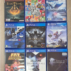 ps4,5 엘든링 저스트댄스2021 에이스컴뱃7 드라이브클럽vr 디아블로3 호제던 컴플리트 팻프린세스 킬존쉐도우폴 파판15