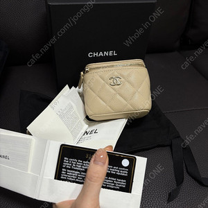 샤넬 베니티 미니백 (베이지)