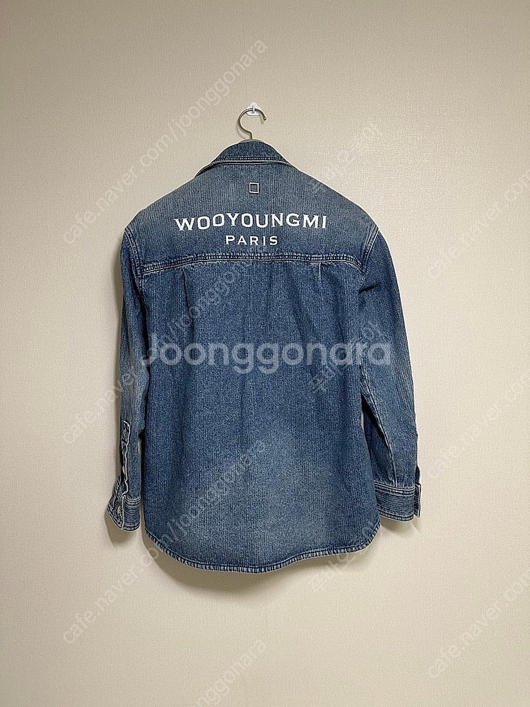 25SS 우영미 코듀로이 데님 백로고 셔츠 블루 44 ...--0