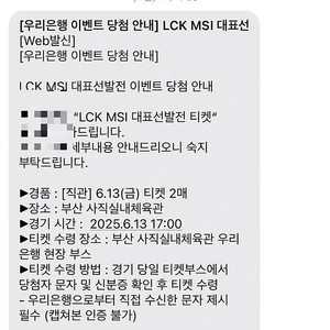 msi 대표선발전 13일 티켓 동반입장 가능해요 14일 동반입장 원합니다