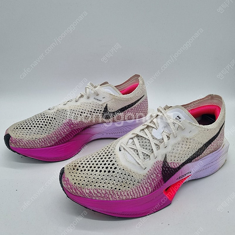 나이키 줌X 베이퍼 플라이 넥스트%3 화이트 비비드 퍼플 남성 265mm--1