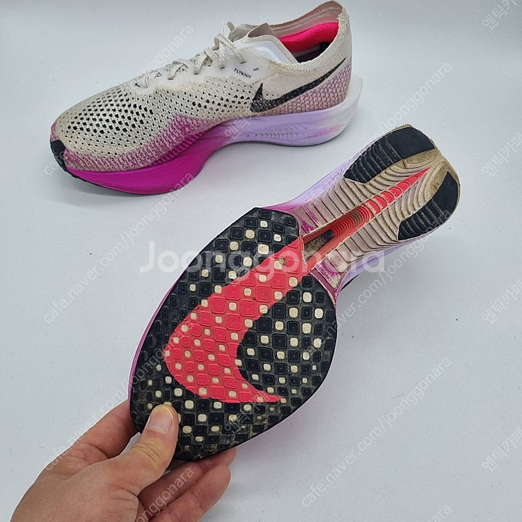 나이키 줌X 베이퍼 플라이 넥스트%3 화이트 비비드 퍼플 남성 265mm--2