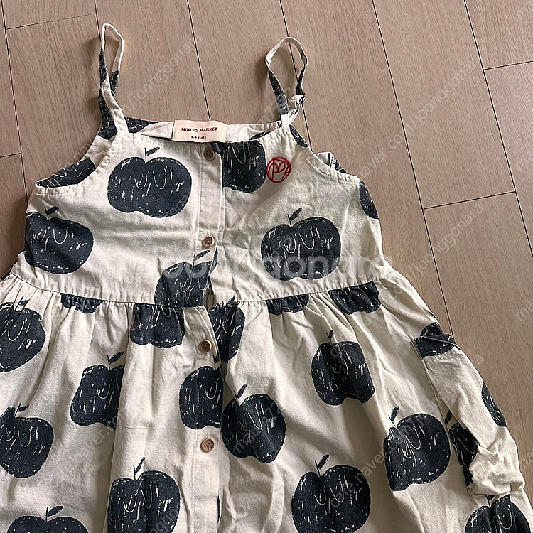 미니피에스마켓/minipsmarket/ 블랙사과원피스(24‘Ss)6-8세 /여자아이원피스/여아여름원피스--2