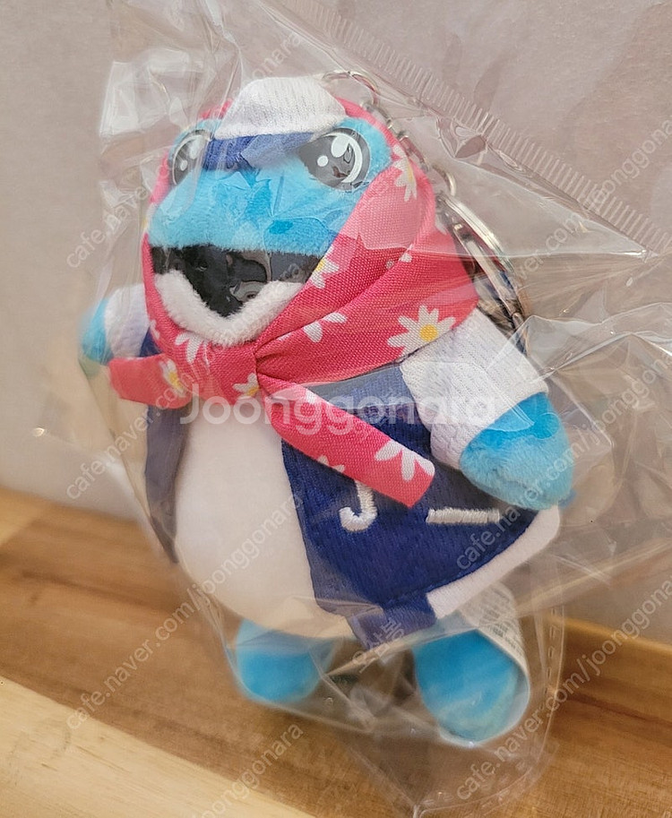 진로 두꺼비 키링껍 스탠딩 블루 인형키링 11cm 소주...--2