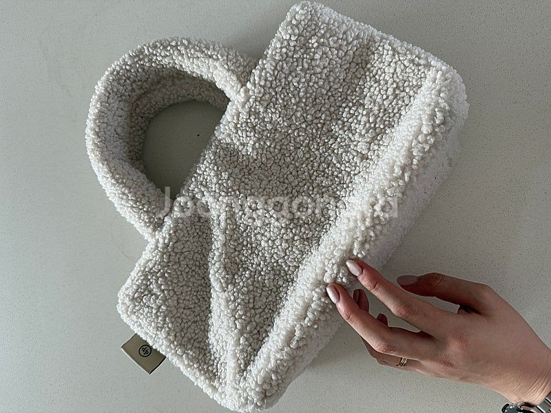 드파운드 푸들백 토트 아이보리--2