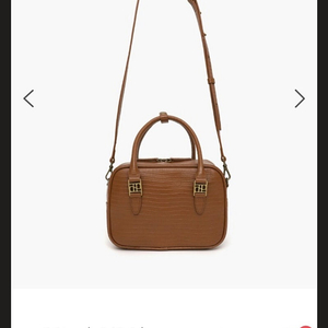 드파운드 파니니백 크로코 카멜 토트백