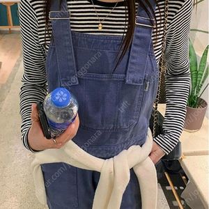 새상품 미뉴에트 블루 오버롤