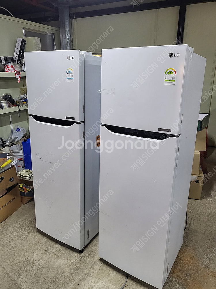 엘지중형냉장고2대 내부상태A급 010.9449.1945--0