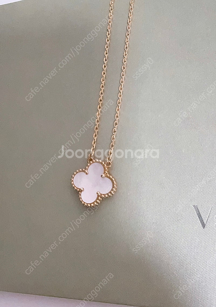 반클리프 빈티지 알함브라 목걸이--2