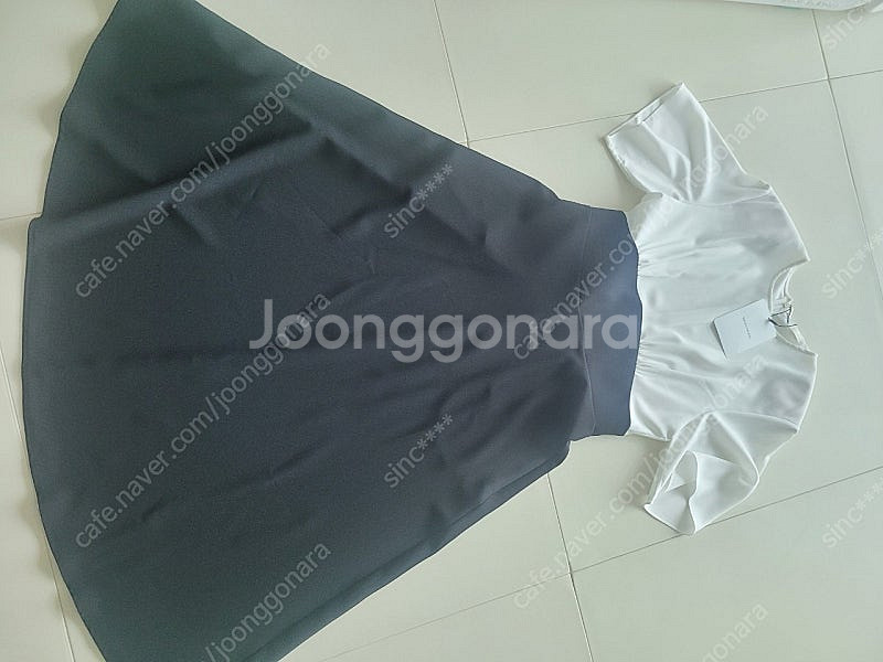 드래곤블루스 배색 원피스 택포5--1