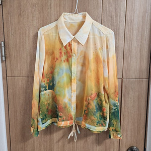 (88)여성 부르다문 쉬폰 블라우스 이미지