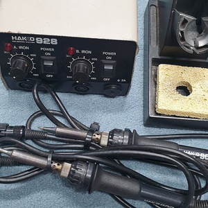 변압기 포함 Hakko 928 하코 듀얼 인두, 인두기 100V