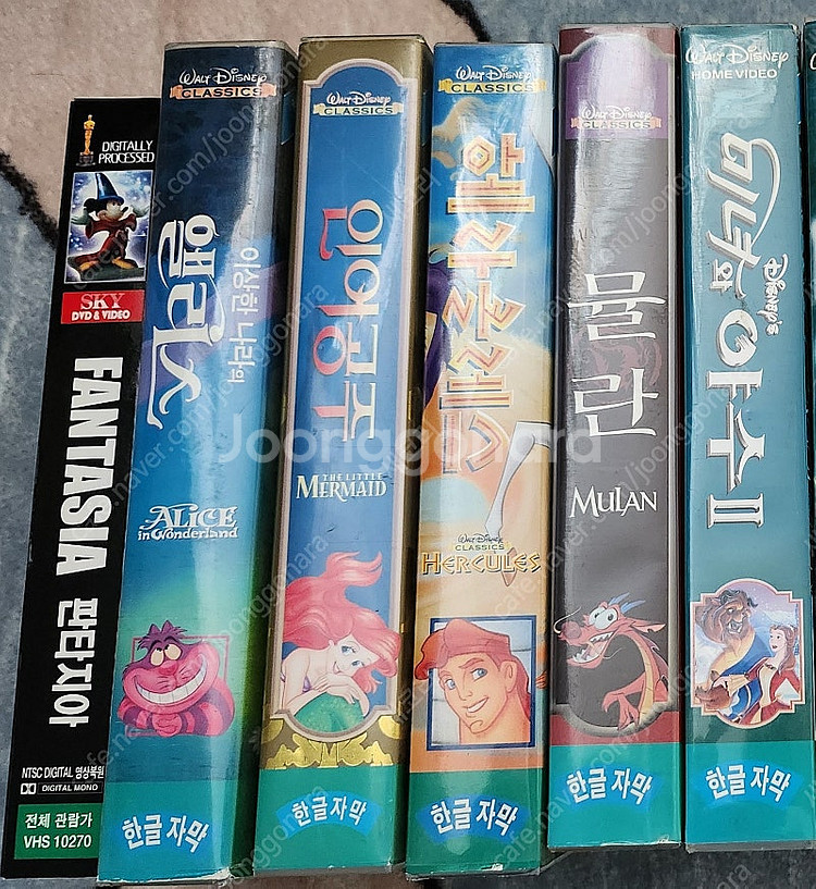 디즈니 비디오 VHS 영어, 한국어판 판매합니다. (개...--7