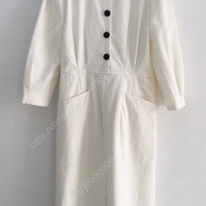 클래식 버튼 원피스 택포