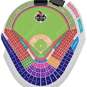 [응원석][KT vs 롯데] 6/10일(화)~6/12일(목) "롯데자이언츠" 3루 테이블석, 응원지정석 통로 2연석 선착순 양도!!!