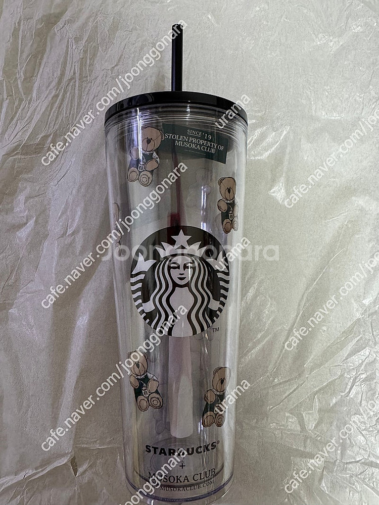 스타벅스 싱가폴 무소카 베어리스타 콜드컵 710ml 스...--0