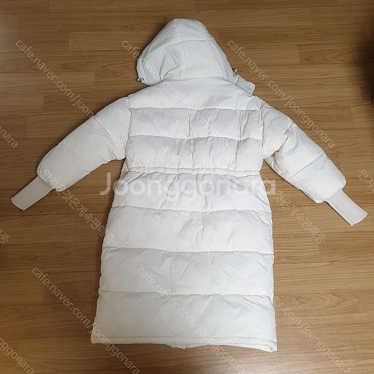 아뜨랑스 롱패딩 후드 점퍼 아이보리 크림 시착품 패딩 ...--1