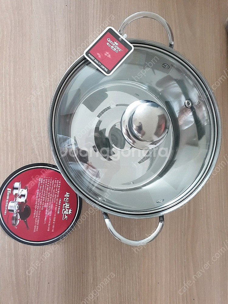 새제품 퀸센스 스텐냄비 16cm 20cm 2종 인덕션용...--4