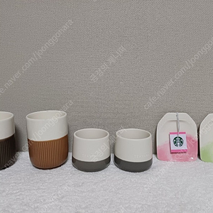 스타벅스 리브드 카라멜 머그 & 너트메그 머그 200ml 도자기재 2종 스타벅스 Teavana 테이스팅 컵 103ml 스타벅스 티백 트레이 민트시트러스 그린 히비스커스 핑크