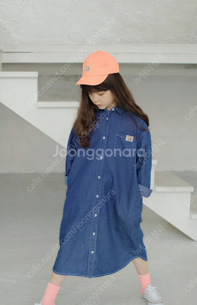 피치스 데님 롱 원피스 2xl--3
