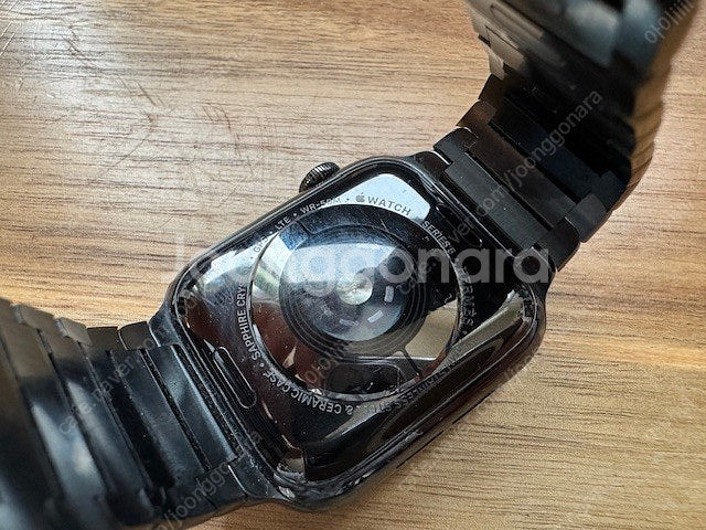 애플워치5 44mm 에르메스 누아르 블랙, (애플 정품...--1