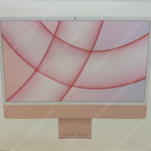 [부천] M1 아이맥 24인치 핑크색 중급형 (256GB SSD, 8GB RAM, 8 Core GPU)