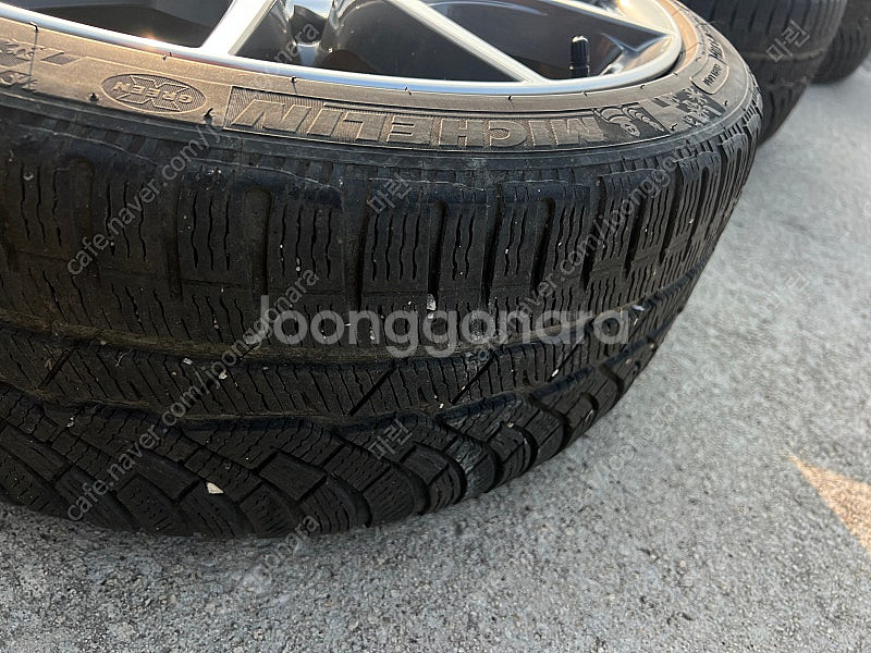 더뉴 g70 순정휠+미쉐린 윈터 한세트 저렴하개 팔아요--8