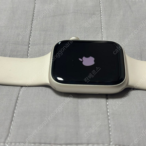 애플워치 9 45mm 알루미늄 스타라이트 스포츠밴드gps 팝니다