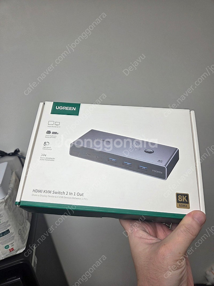 (박스o) 유그린 KVM 8K 60Hz HDMI 2.1...--0