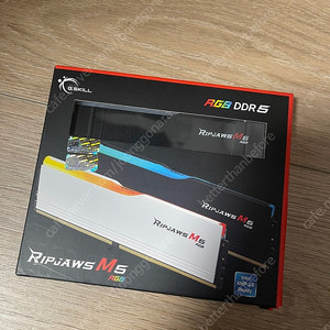 G.SKILL DDR5-5200 64GB CL40 RIPJAWS M5 RGB 블랙 패키지 메모리 (32Gx2)