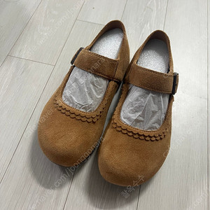 천연가죽 Cub 4Color 러블리 프릴 소가죽 메리제인 1Cm 카멜색상 풀박스