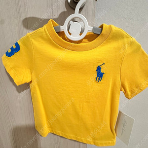 폴로 랄프로렌 노란색 반팔티 18M